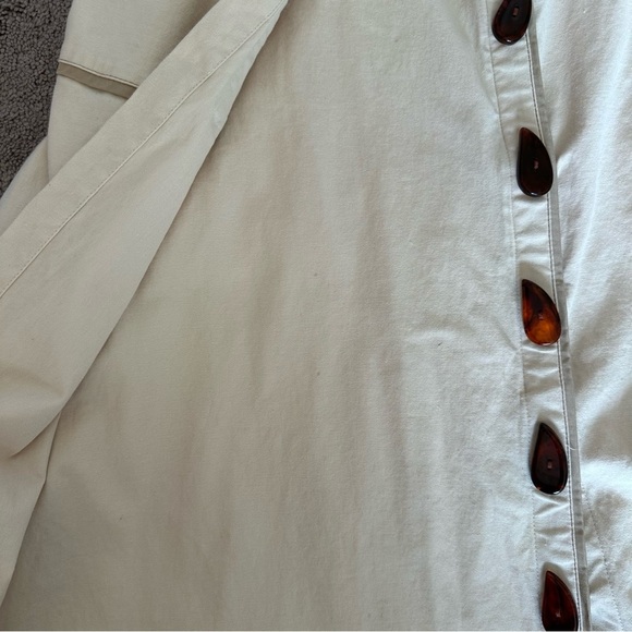 NORAH Brazilian Button Front Linen Midi Skirt Slow Fashion Women’s 6/8 - Picture 11 of 13